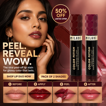 Milani Color Fetish Hydrating Lip Stain – Peel, Reveal & Perfect – Viral Peel-Off Lip Stain - 8HR Wear, Hydrating, Vegan & Cruelty-Free