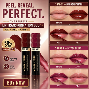 Milani Color Fetish Hydrating Lip Stain – Peel, Reveal & Perfect – Viral Peel-Off Lip Stain - 8HR Wear, Hydrating, Vegan & Cruelty-Free